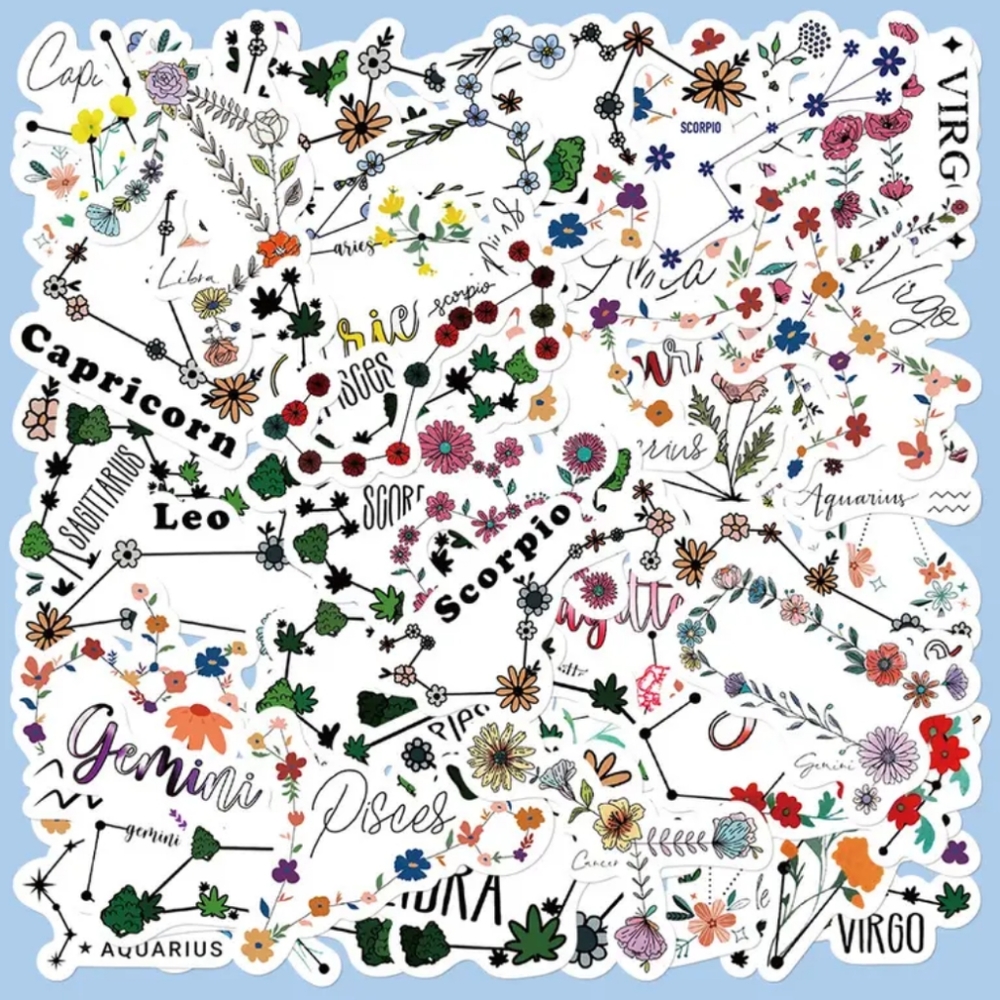 🍉5 for $25* Horoscope Constellation Stickers